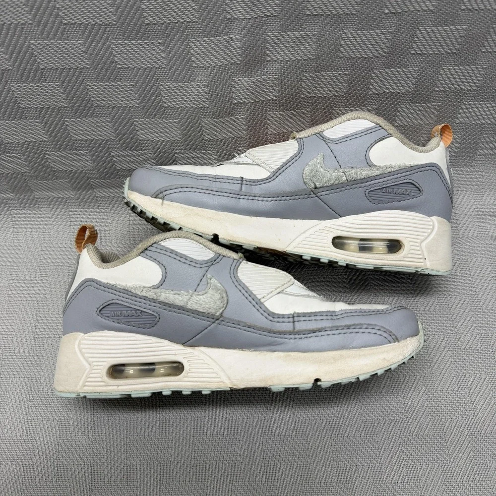 Nike Air Max 90 Toggle SE PS Pawprints Kids Size 3y Gray DQ6947 100